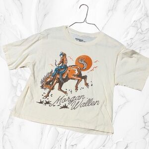 Morgan Wallen Cream Cowboy Graphic Tee size small